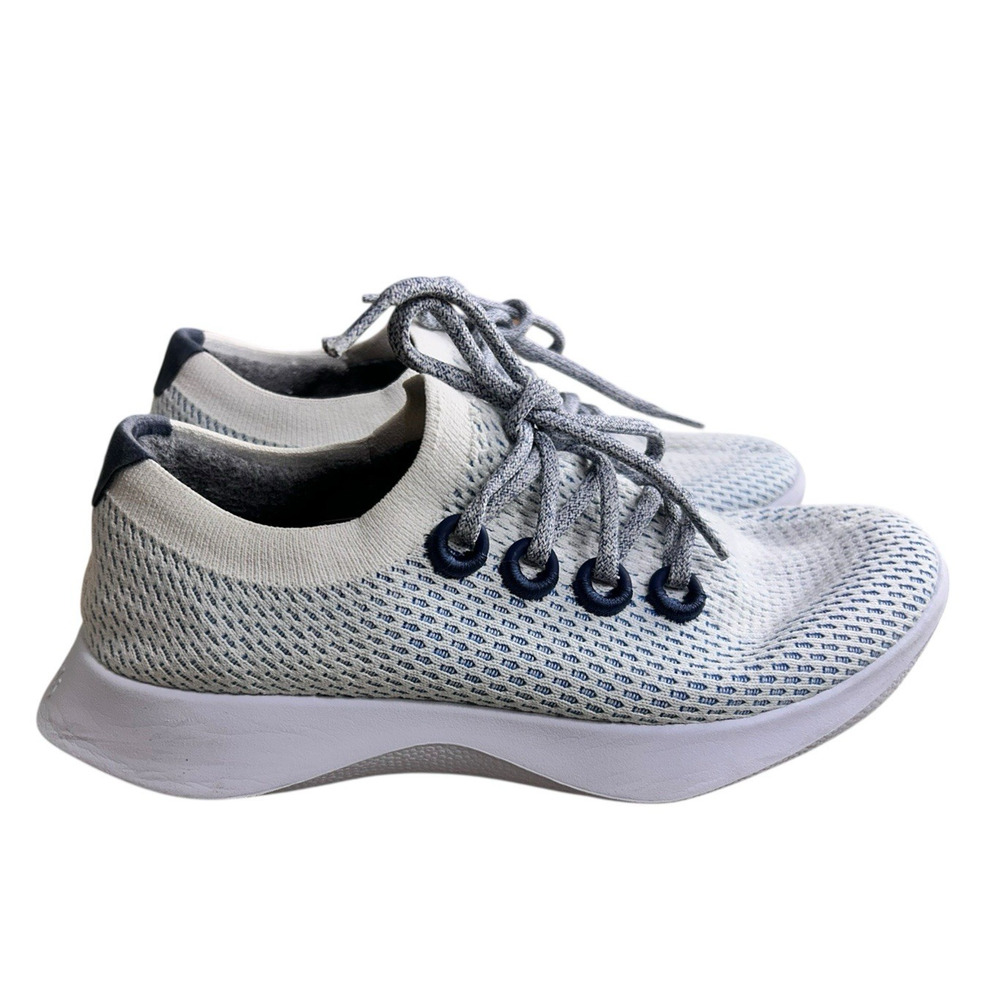 Allbirds Tree Dasher 2 Sneakers Women's Sz 9 Blue White Comfort Soles Athletic - Picture 4 of 10